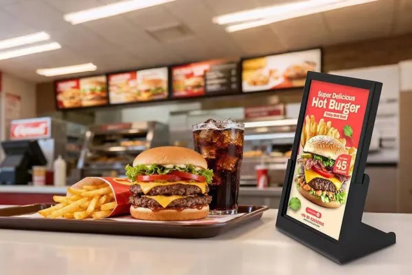 Avant et après : comment les restaurants de hamburgers se sont transformés grâce à l'affichage publicitaire numérique