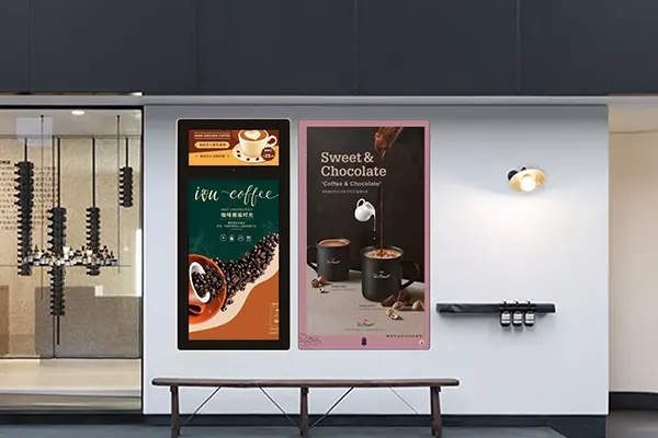 Wozu werden wandmontierte digitale Werbeflächen verwendet?