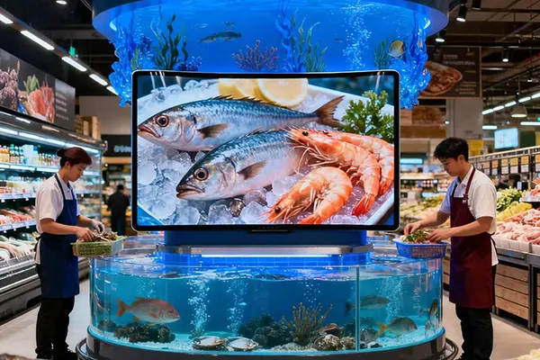 Làm thế nào một siêu thị nâng cấp trải nghiệm khách hàng bằng bảng hiệu kỹ thuật số và hệ thống chỉ dẫn?