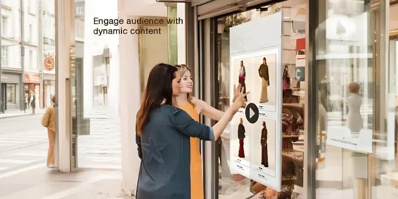 Window digital signage