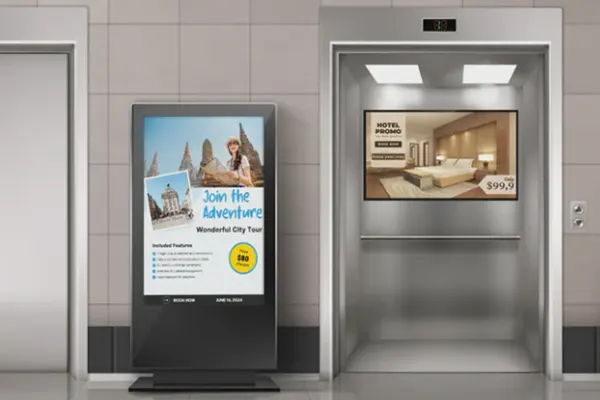 Какво е дигитална табела за асансьори?