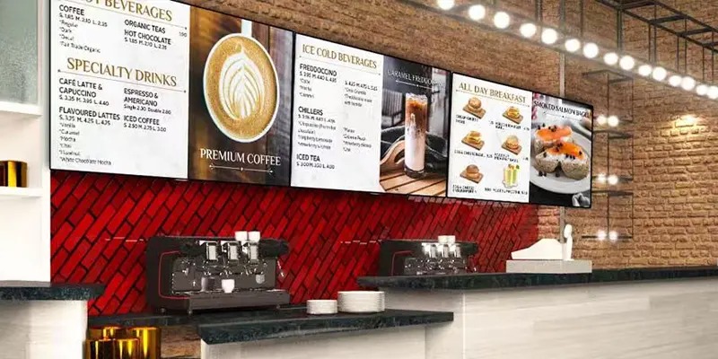 cafe digital signage
