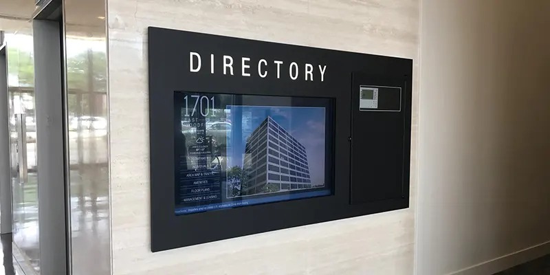 digital building directory signs