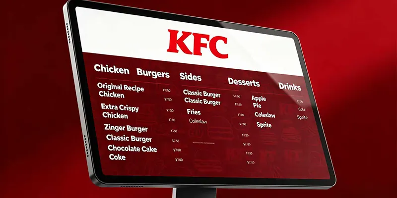 Digital Menu Signs