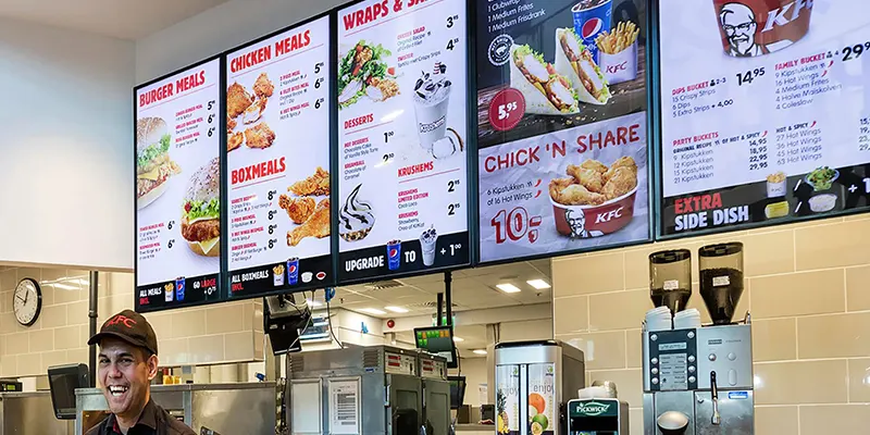 Digital Menu Signs