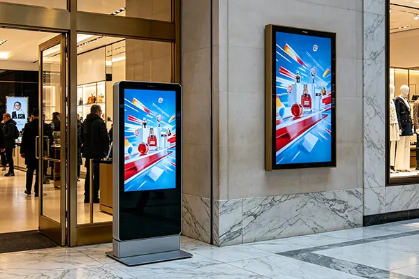 Projet d'affichage numérique LCD à New York : Accroître l'engagement client et la visibilité de la marque