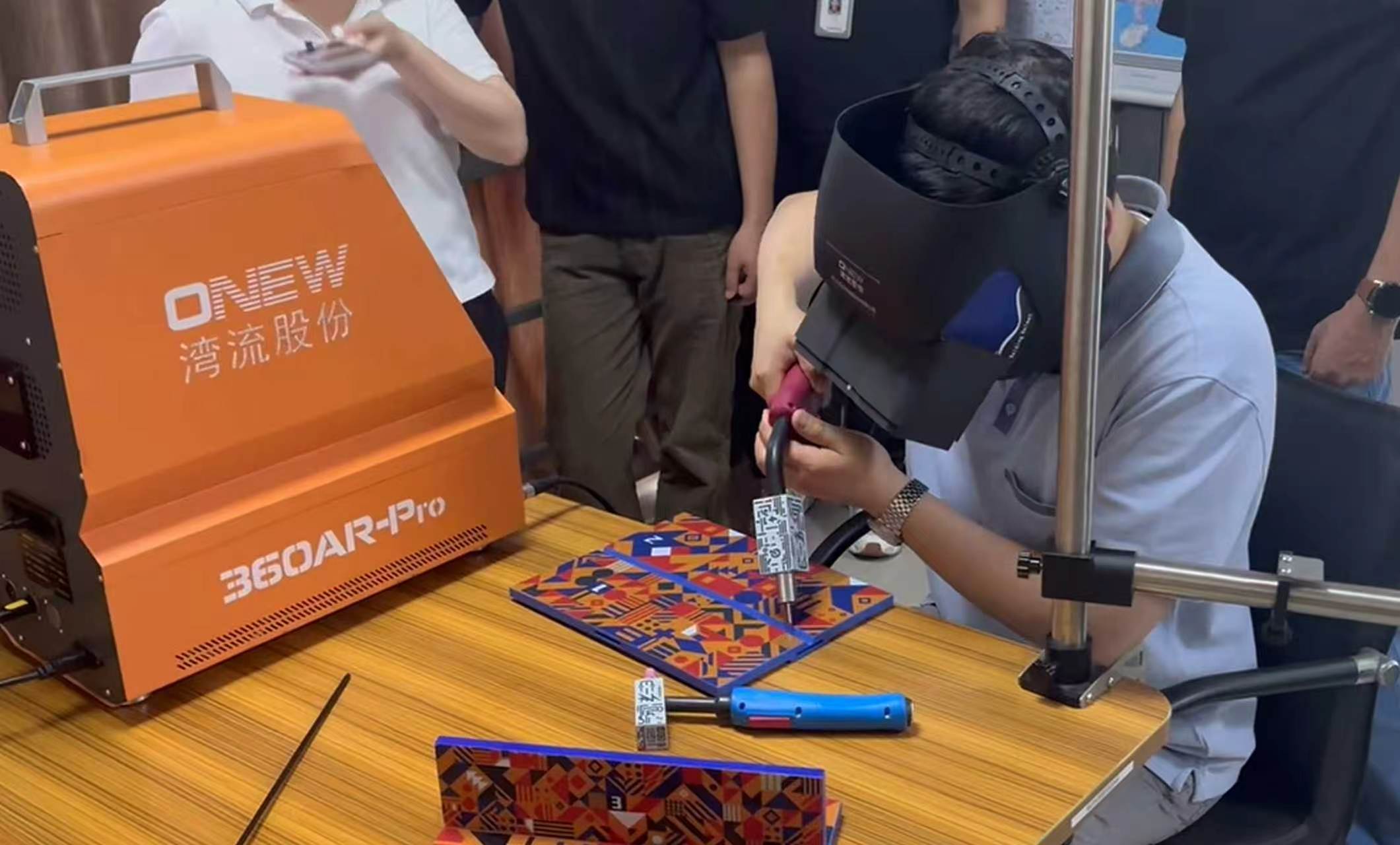 Korean Customers Visit ONEW to Experience AR Welding Training Technology