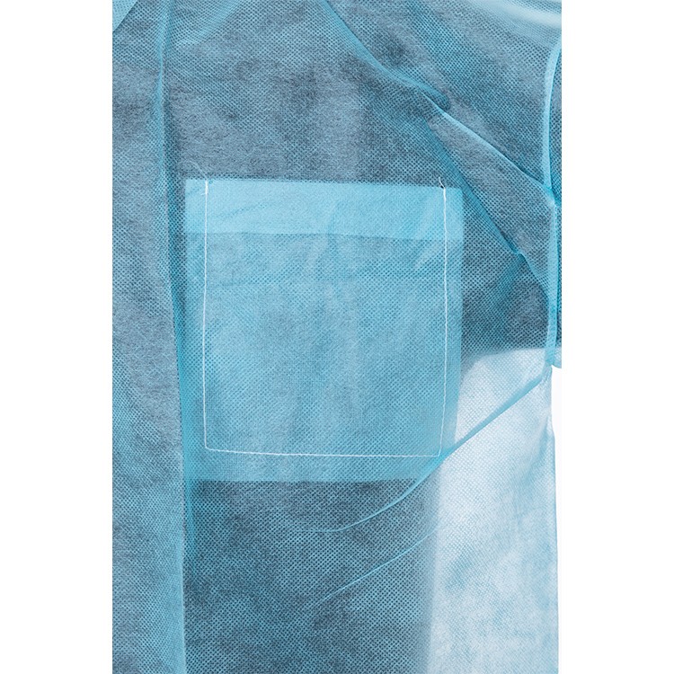 Supply Disposable White Pp Pe Sms Nonwoven Lab Coats Wholesale Factory
