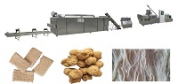 Textured vegetable soya protein making machines
