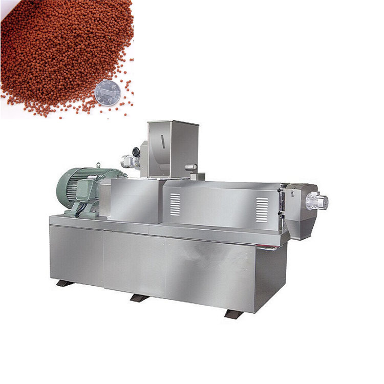 Twin screw extrusion floating fish feed manufacturing machinery