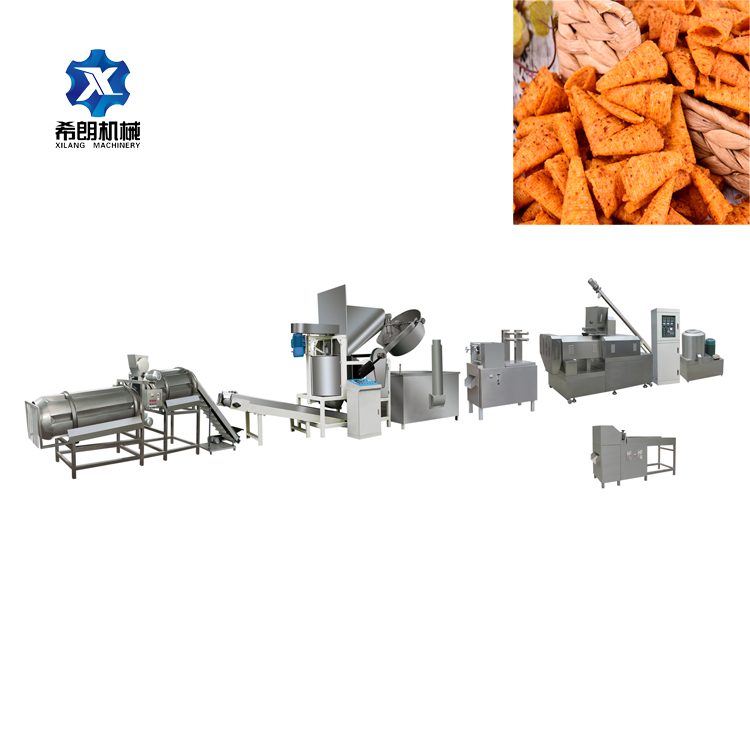 Fried Flour Sticks Bugles Snack Food Processing Machine Production Line