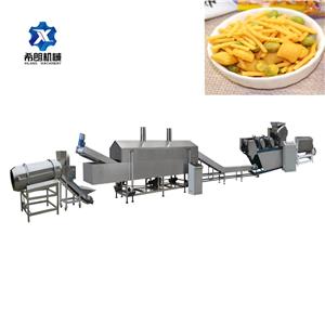 Industrial Fried Wheat Flour Snack Processing Line for food factory hot sale