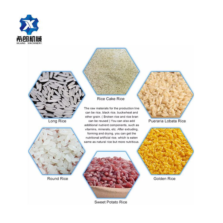 Nutrition fortified rice making machine extruder