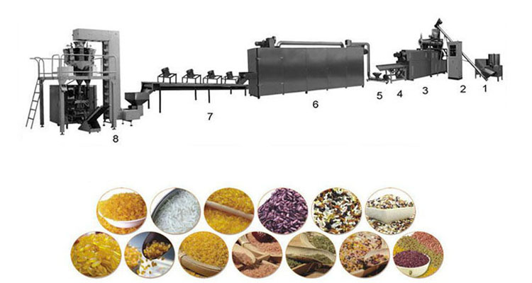 fortified rice making machine extruder