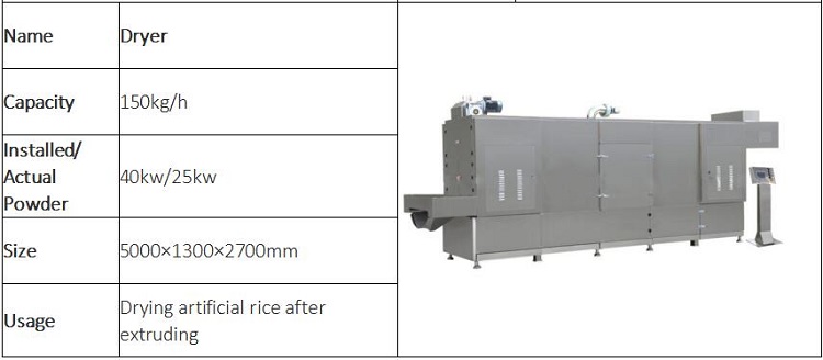 fortified rice making machine extruder