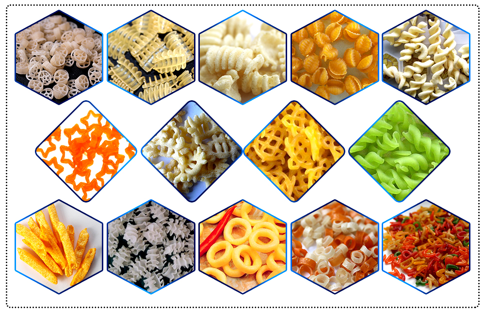 Fried 3D 2D Pellet Snack Making Machinery