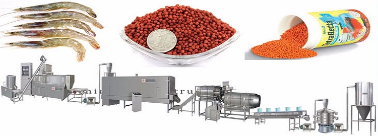 Automatic ornamental fish pellet feed production line