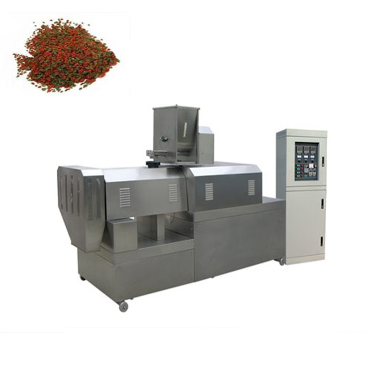 Floating fish feed pellets extruder machine line