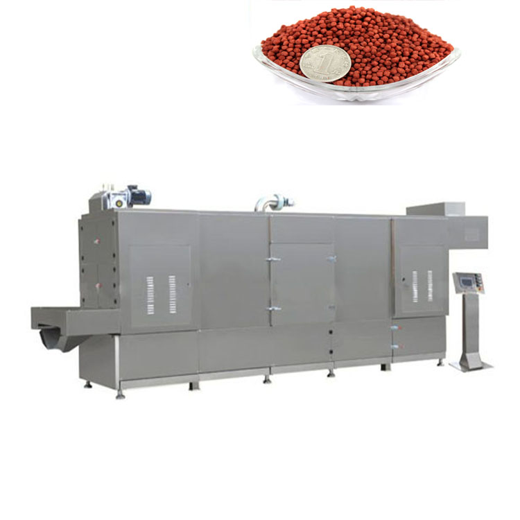 Floating fish feed pellets extruder machine line