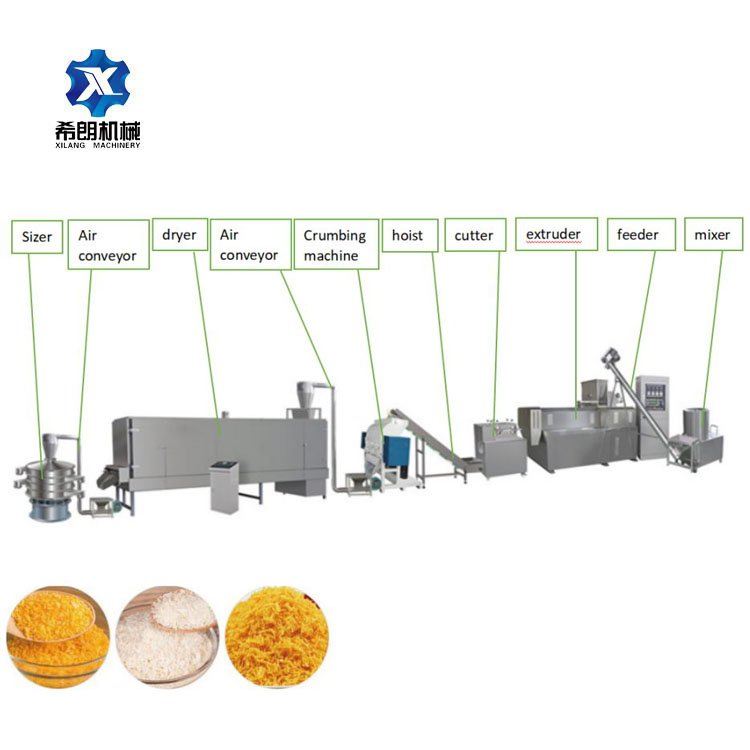 Automatic extrusion Bread Crumb flakes Making Machine