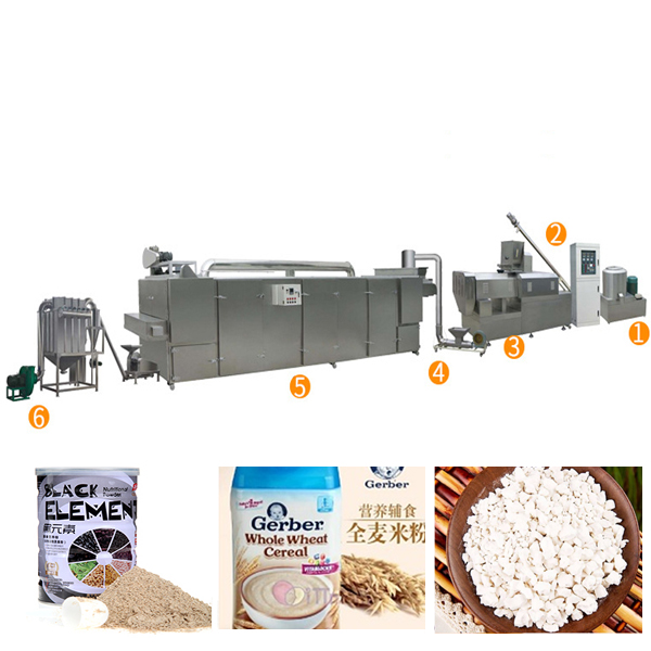 double extruded breakfast baby infant grain instant cereal nutritional powder food making machine