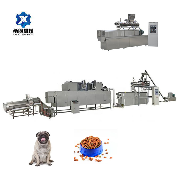 Dog/cat food extrusion production line pet food making machine industrial factory