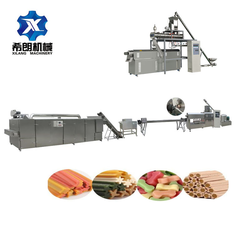 Pet Treats Dog Chews Bone food making Extruder Dog chew molar rod production line Machine pet snack machine