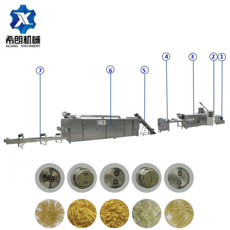 Single screw Macaroni Italy pasta Making Machine Production Line