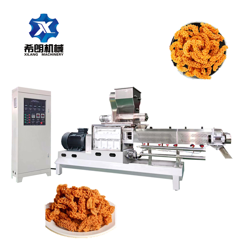 Extruded Fried Snack Food 2D 3D Wheat Flour Bugles Chips Making Machine