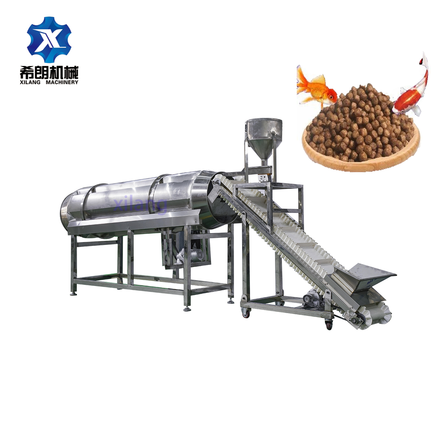 Aquatic Fish Feed Production Line pet food extruder machine industrial