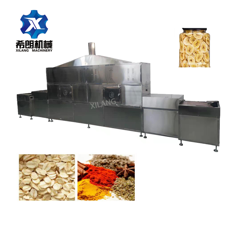 Industrial Continuous Microwave Dryer stainless steel Fully automatic operation widely using