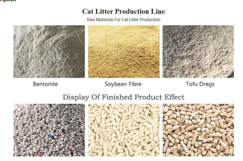 Corn starch litter production line