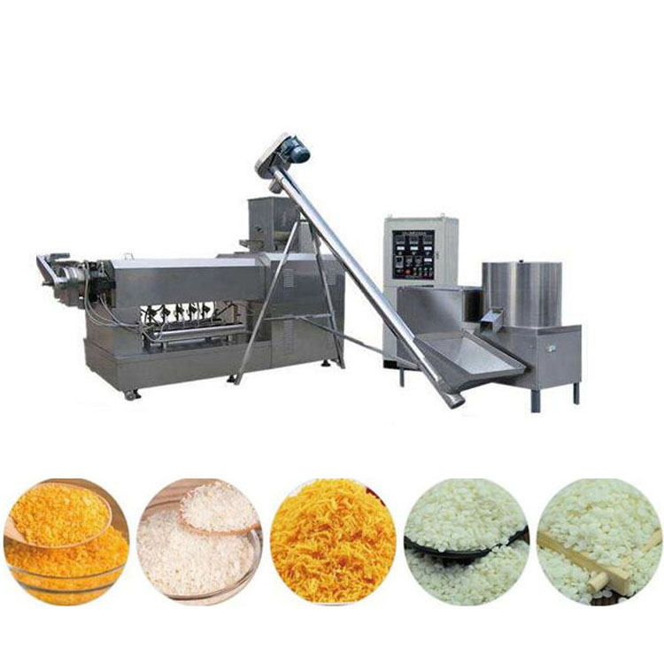 Industrial various shapes of bread crumbs production line puffed crumbs making machine