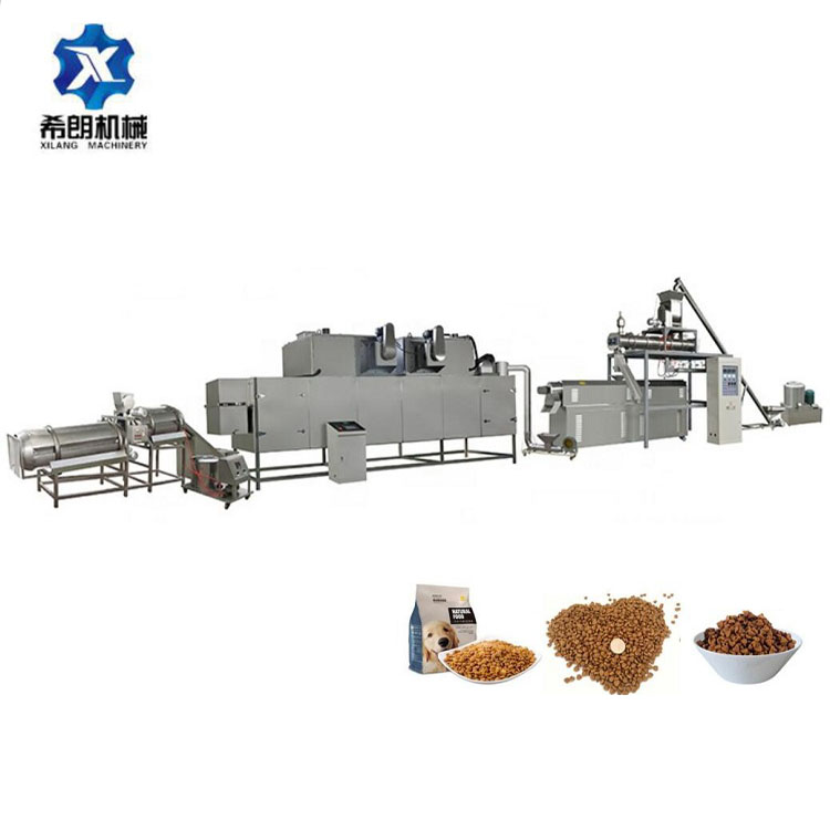 Auto updated Large output 1 ton/h twin screw extruder pet dog making machine