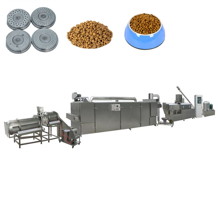 Auto updated Large output 1 ton/h twin screw extruder pet dog making machine