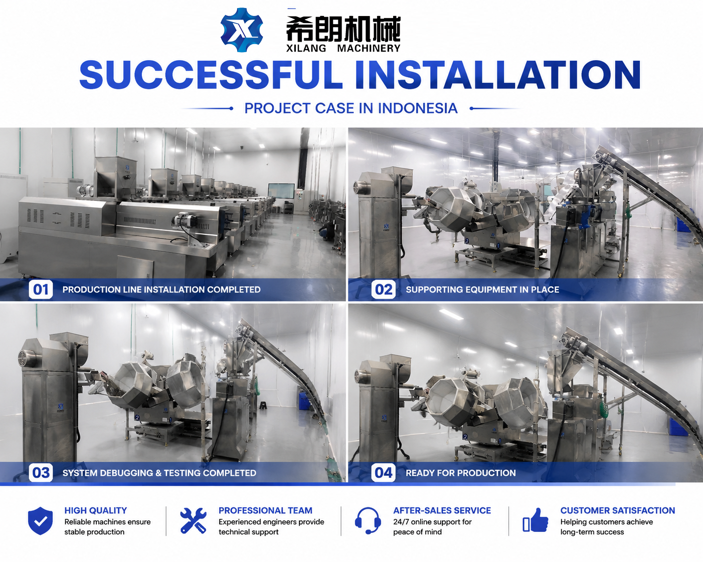 PUFF SNACKS FOOD / CORN FLAKES MACHINERY / Customization