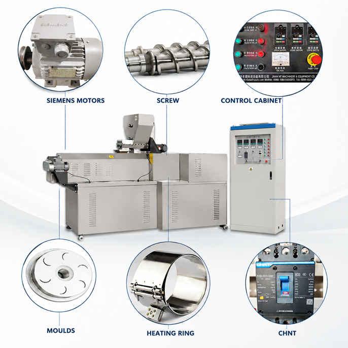Dry wet dog feed pellet extrusion machine Dry wet dog feed pellet extrusion machine