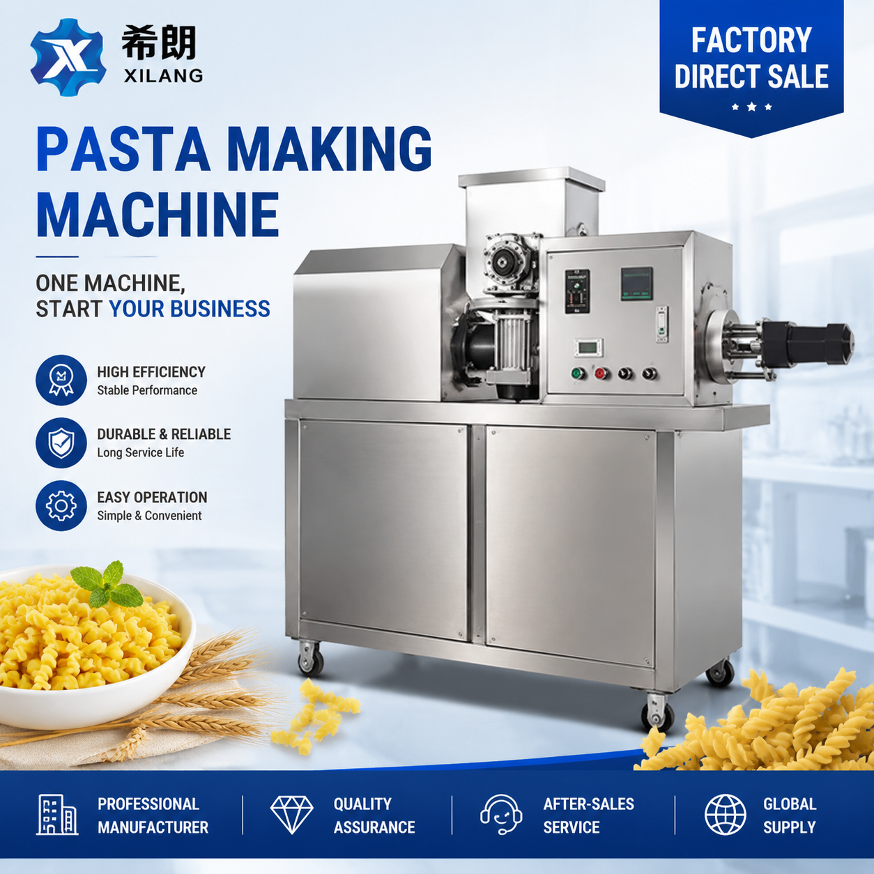 macaroni manufacturing machine