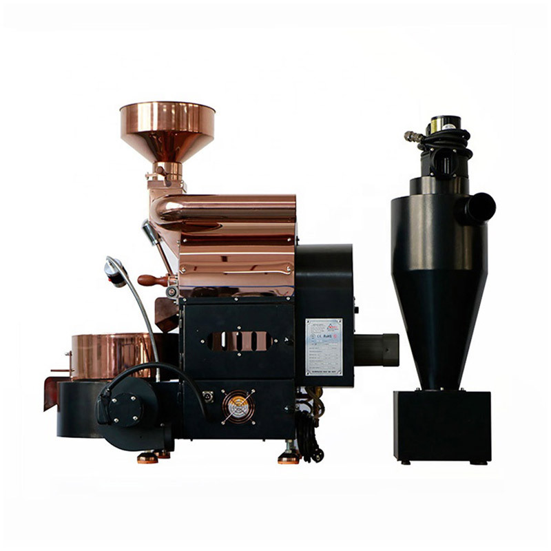 محمصة حبوب البن الكهربائية 3 كجم بالغاز التجاري مع المثبط اليدوي