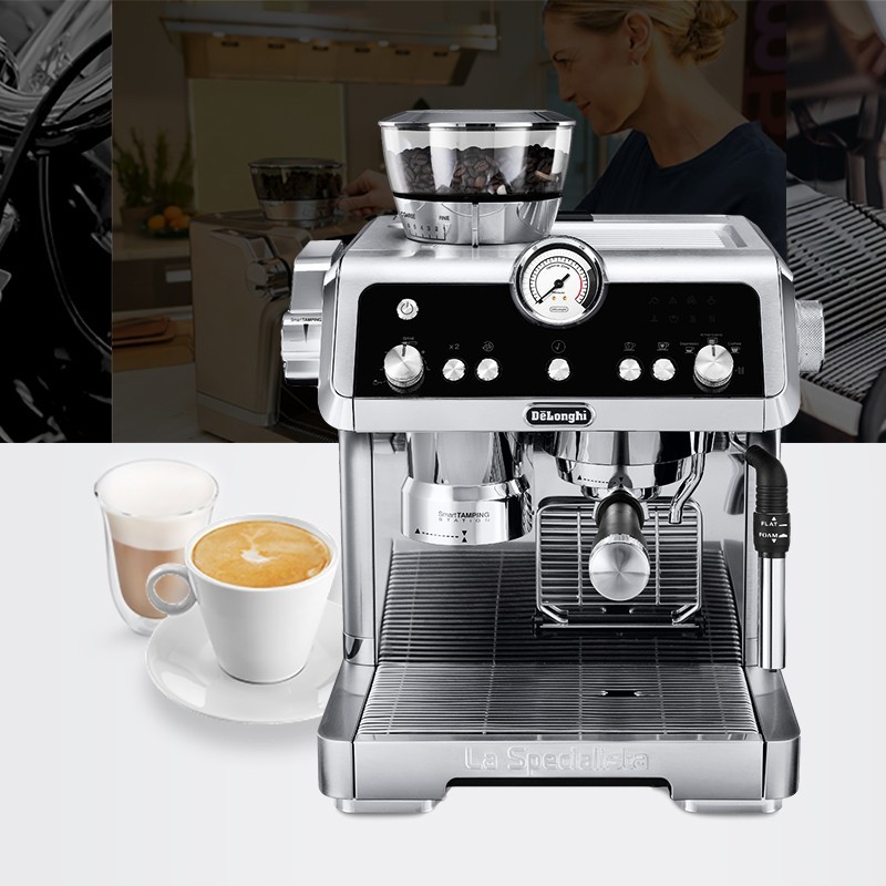 Delonghi EC9335.M Intelligent Automatic Pump Pressure Italian Style Espresso Coffee Machine With Grinder