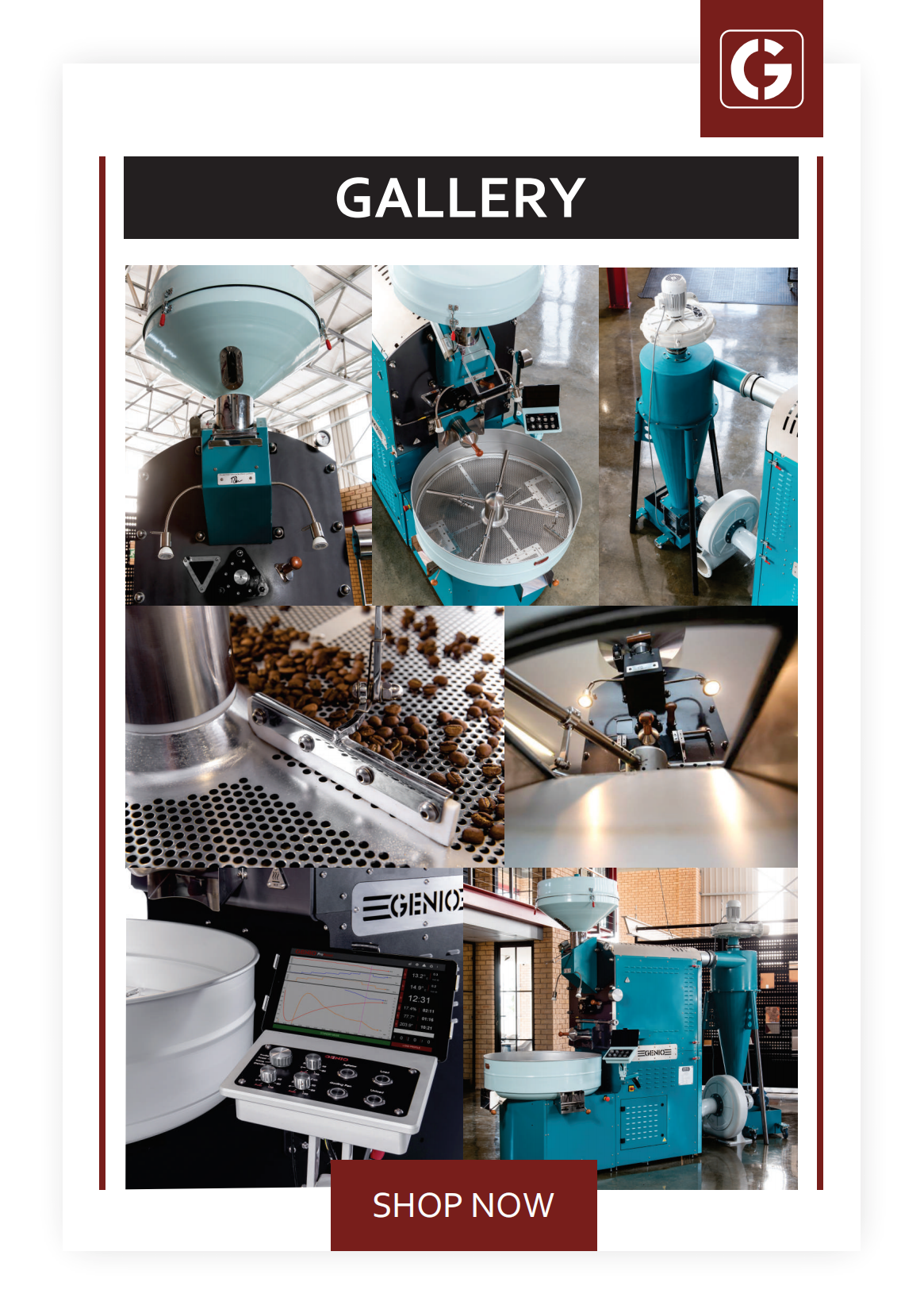 Máquina tostadora de granos de café industrial Genio 30KG, Precio