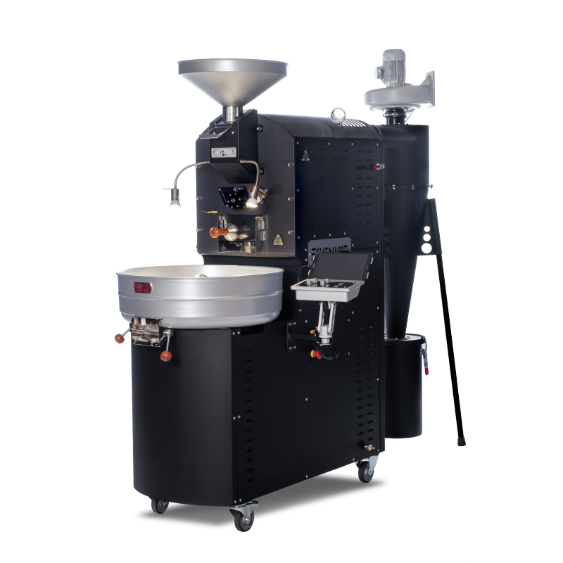 Genio PID PLC 6kg Master Grade Coffee Roasting Machine With Auto-loading Conveyor