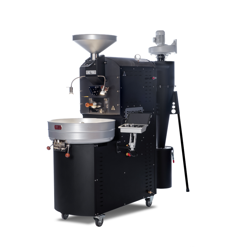 Genio PID PLC 6kg Master Grade Coffee Roasting Machine พร้อมสายพานลำเลียงอัตโนมัติ