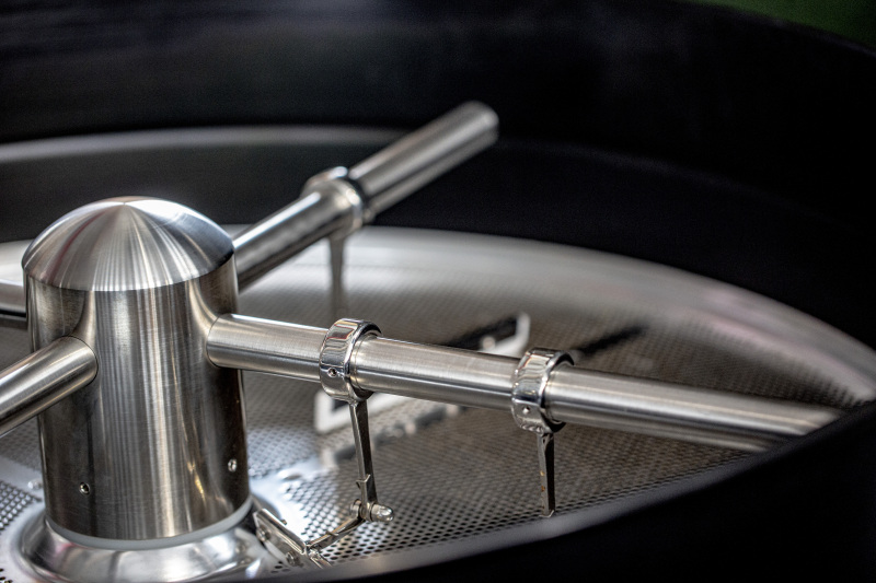 Genio Industrial Stainless Steel Drum 15kg Coffee Roasting Machine With Auto-loading Conveyor