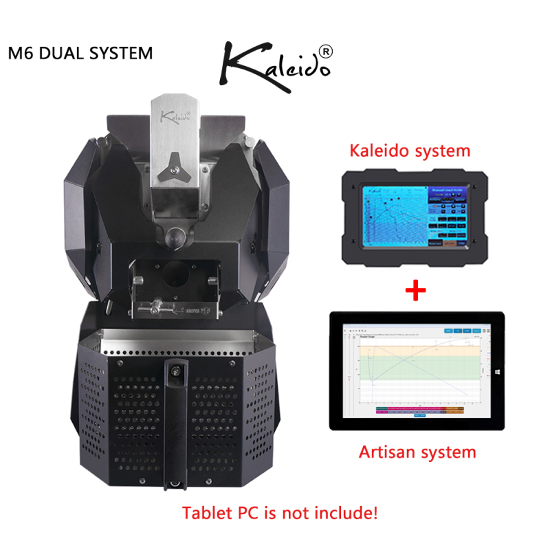 칼레이도 스나이퍼 M6 듀얼 시스템 커피 로스터 200-700g 가정용 커피 숍 상업용 전기 커피 콩 로스터 기계 무료 배송