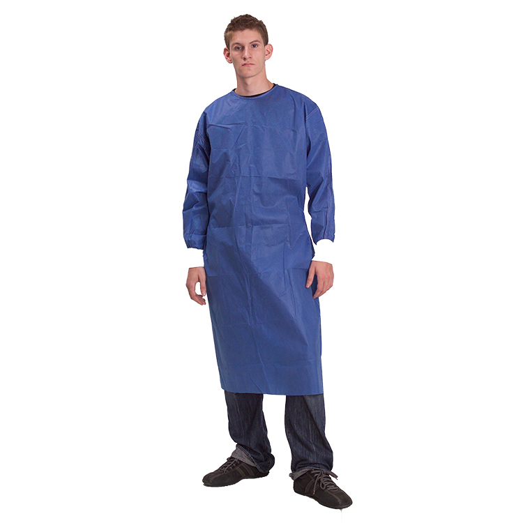 Disposable SMS 45gsm Dark Blue Isolation Gown Manufacturers, Disposable SMS 45gsm Dark Blue Isolation Gown Factory, Supply Disposable SMS 45gsm Dark Blue Isolation Gown