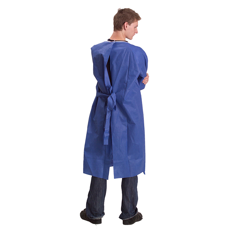 Disposable 40gsm SMS Blue Isolation Gown With Short Sleeves Manufacturers, Disposable 40gsm SMS Blue Isolation Gown With Short Sleeves Factory, Supply Disposable 40gsm SMS Blue Isolation Gown With Short Sleeves