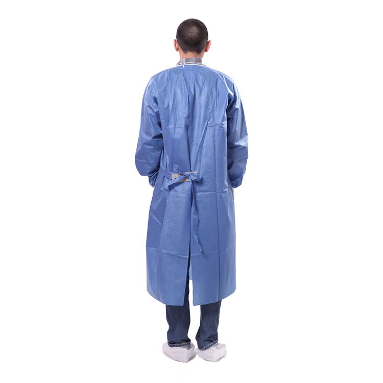 Disposable 40gsm SMS Blue Isolation Gown With Short Sleeves Manufacturers, Disposable 40gsm SMS Blue Isolation Gown With Short Sleeves Factory, Supply Disposable 40gsm SMS Blue Isolation Gown With Short Sleeves