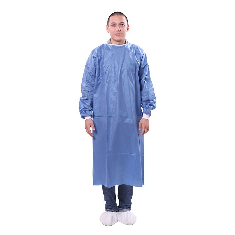 Disposable 40gsm SMS Blue Isolation Gown With Short Sleeves Manufacturers, Disposable 40gsm SMS Blue Isolation Gown With Short Sleeves Factory, Supply Disposable 40gsm SMS Blue Isolation Gown With Short Sleeves