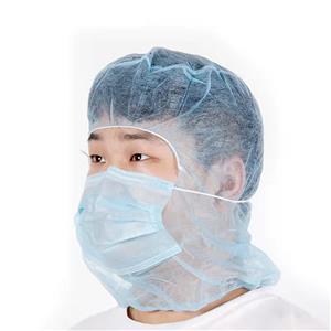 Good quality non woven disposable SMS white hood